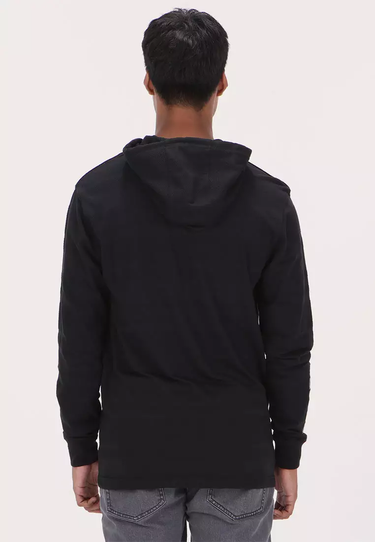 MLS HAZY ZIP HOODIE BLK