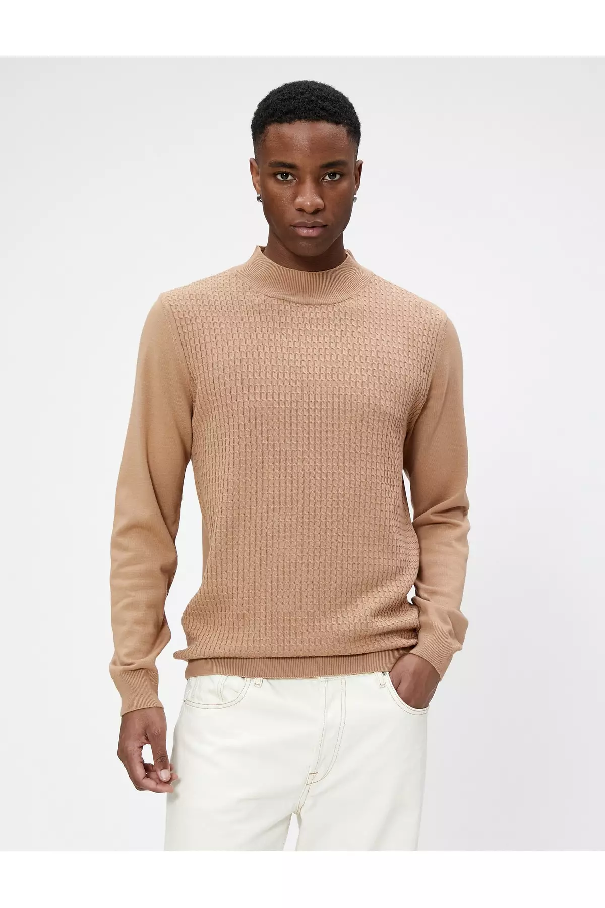 Buy KOTON Half Turtleneck Sweater Knit Slim Fits 2024 Online