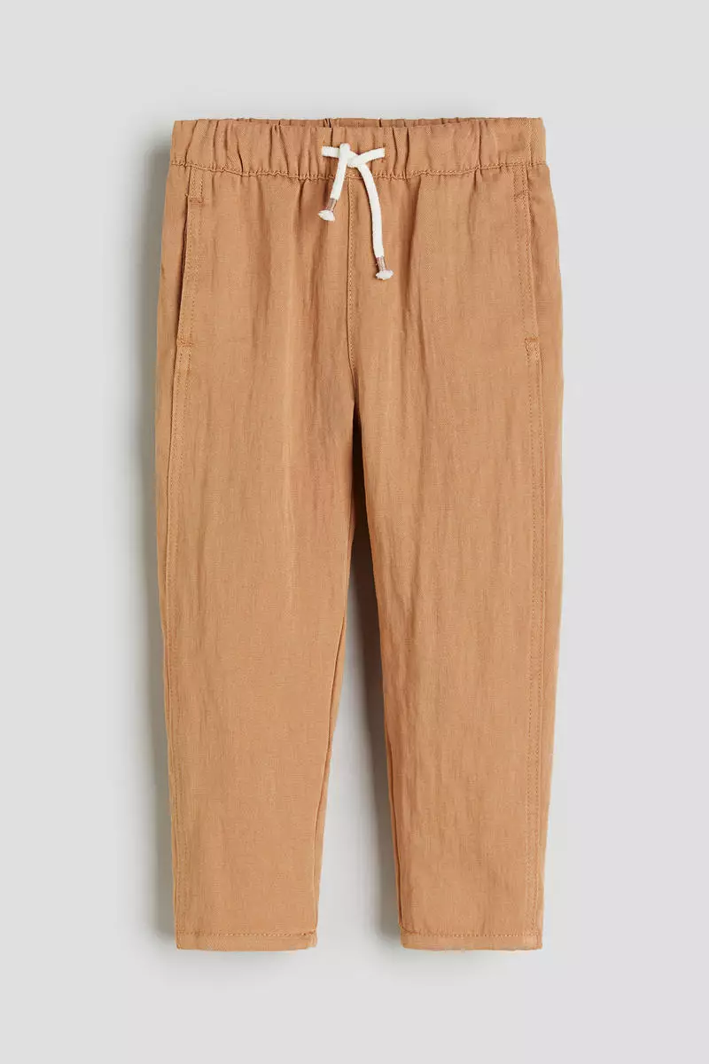 H&m linen joggers shop