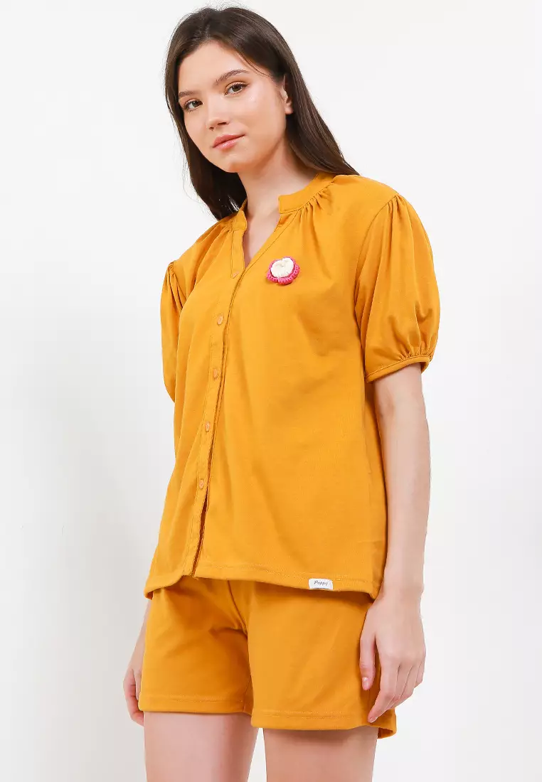 Jual Puppy Pyama Baju Tidur Short Sleeve Short Pants Set Sleepwear ...