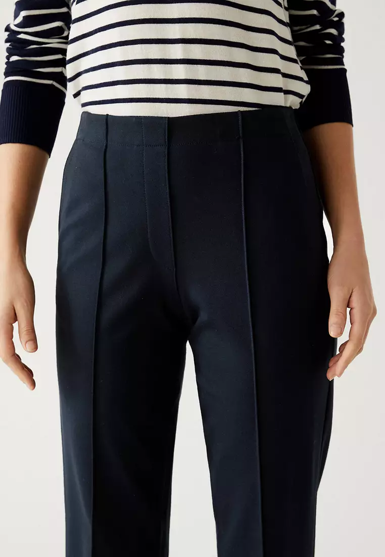 Jersey Straight Leg Trousers