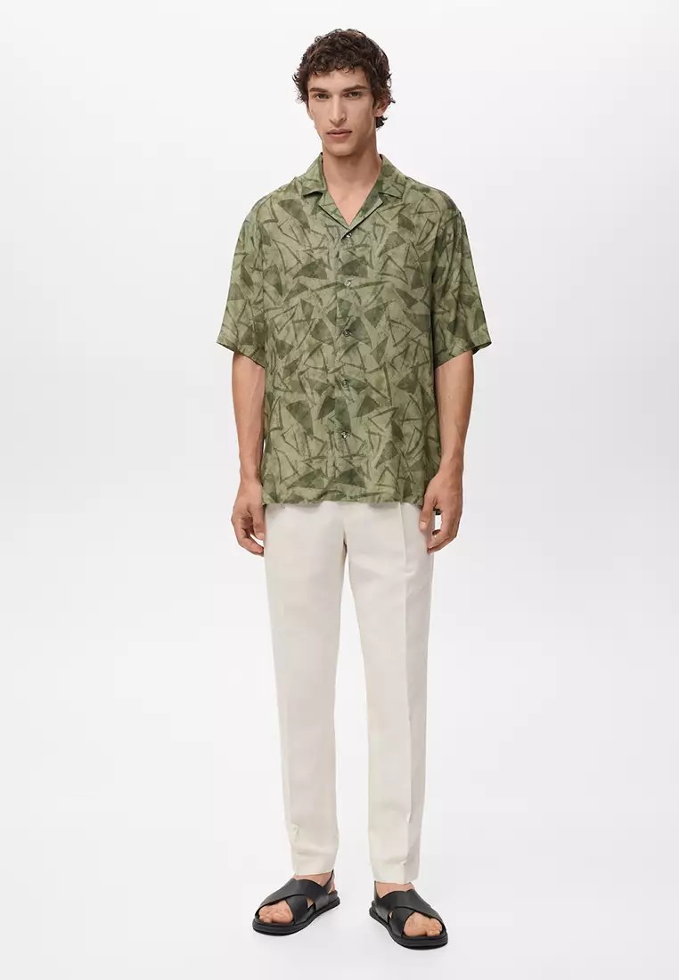 Printed Bowling Shirt