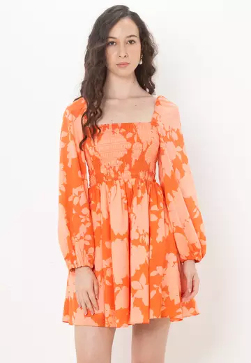 Orange Floral