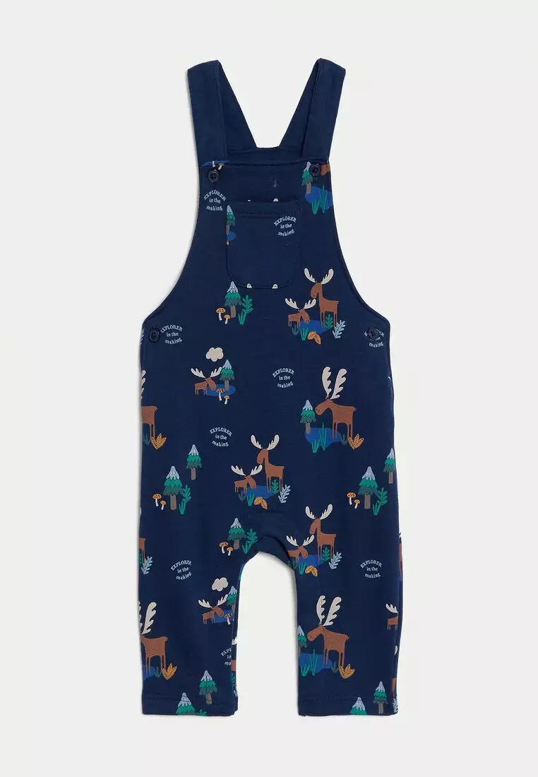 2pc Cotton Rich Moose Print Outfit