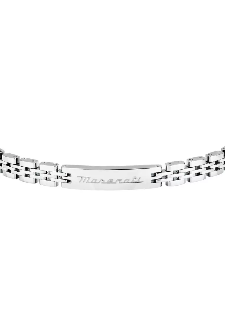 Maserati Jewels 185+30 mm Men's Bracelet, Stainless Steel, JM424AVD65 (Adjustable)