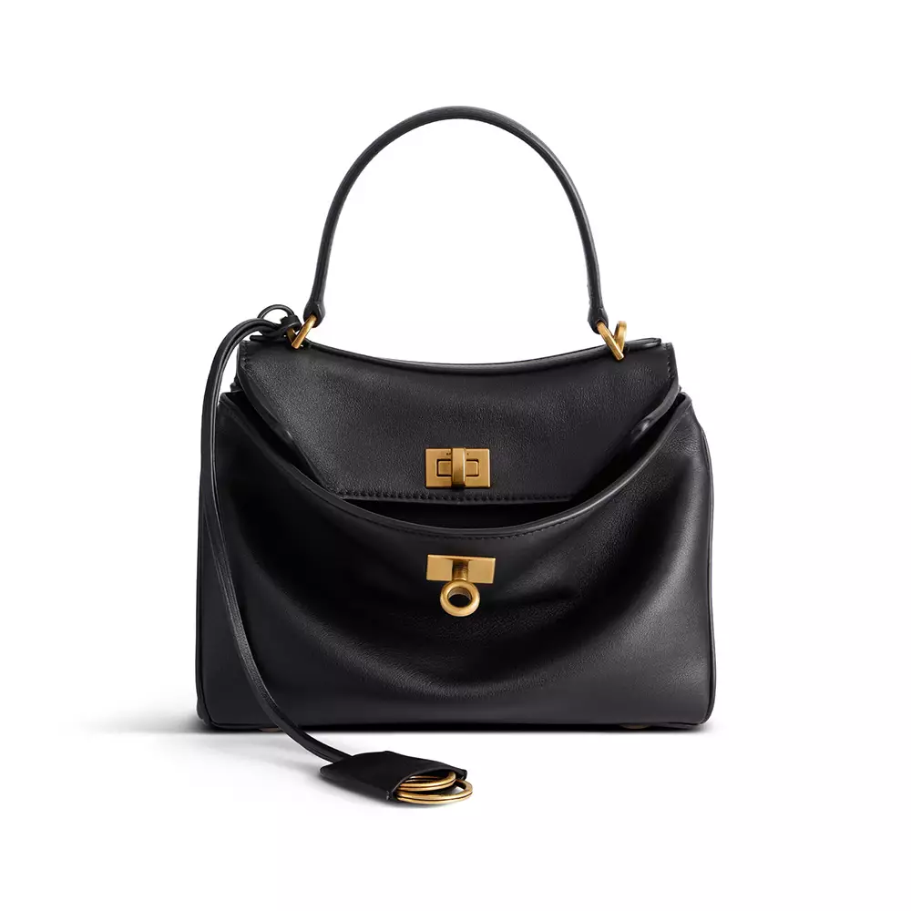 Rodeo Mini Smooth Calfskin Handbag Black