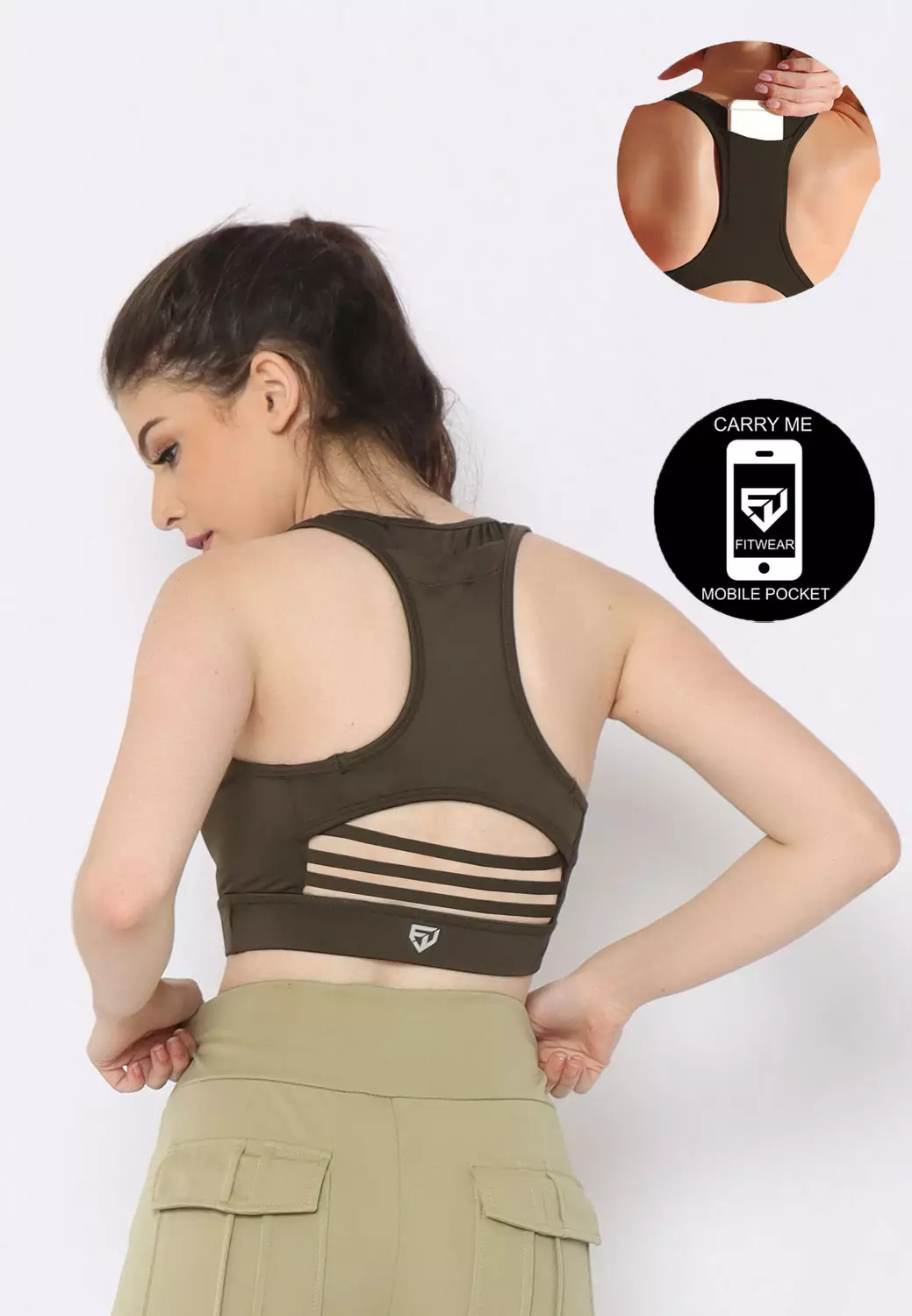 Jual FITWEAR Fitwear - P-Freya Core Series Sportbra - Army Original ...