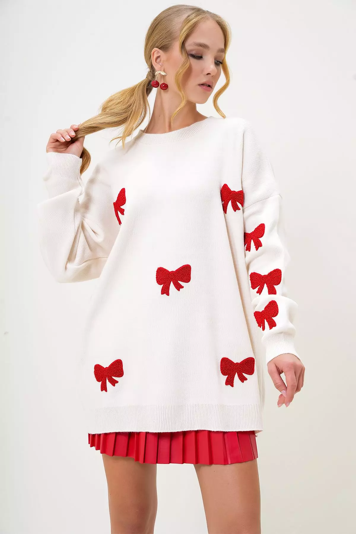 Oversize Bows Sweater