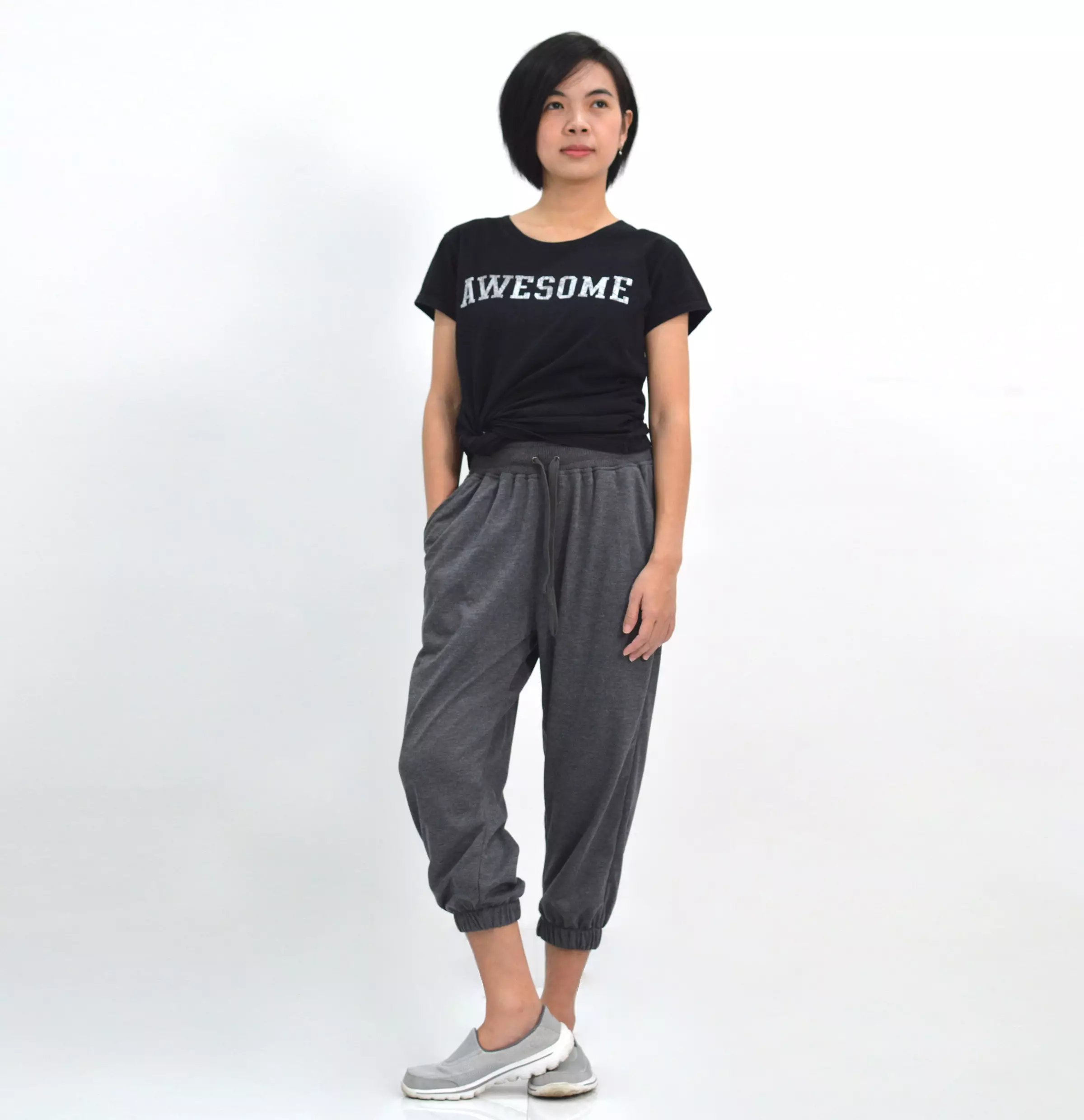 OKECHUKU Luna Celana Wanita Celana Jogger Wanita Celana 3/4 Joger Wanita Training Olahraga Sporty