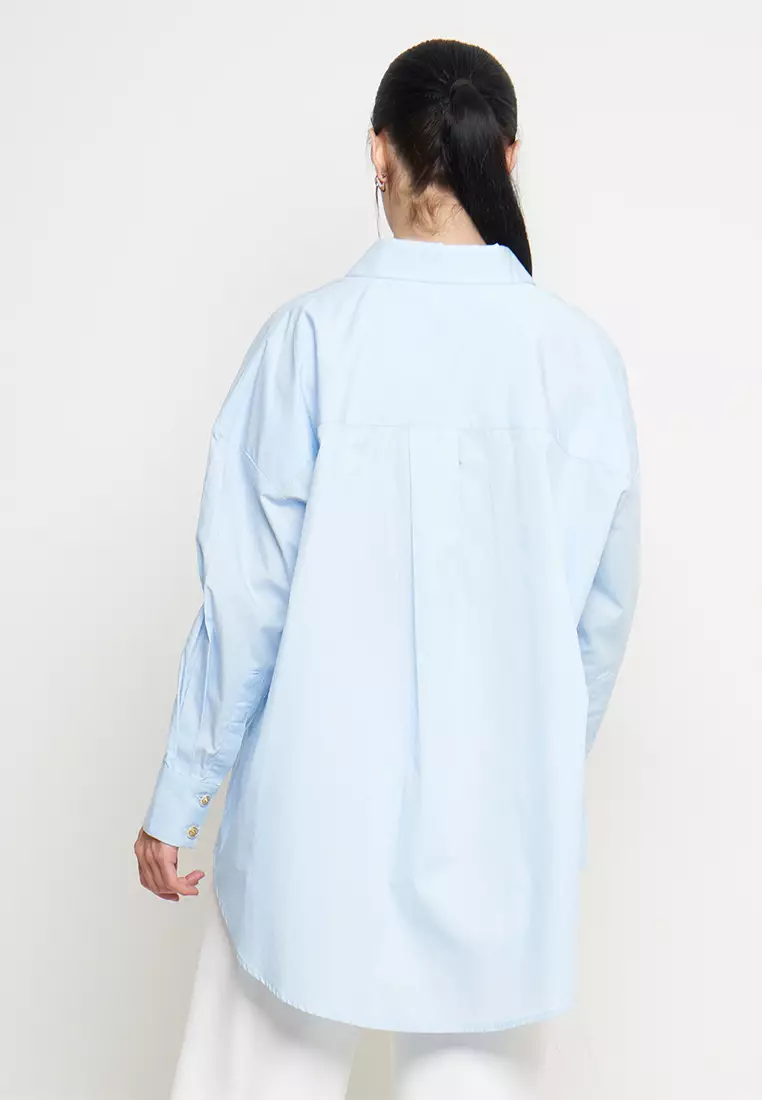 Kamilaa by Itang Yunasz Kemeja Victoria Blue