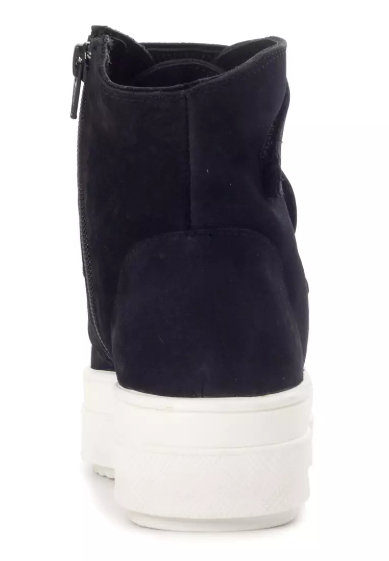 White high top velcro sneakers store