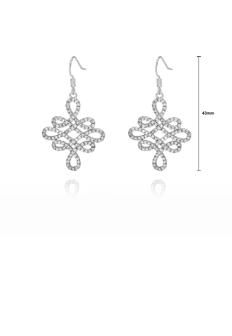 Chinese top knot earrings