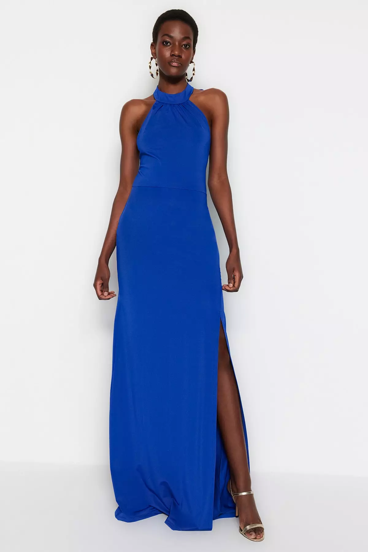 Halter top evening dress on sale