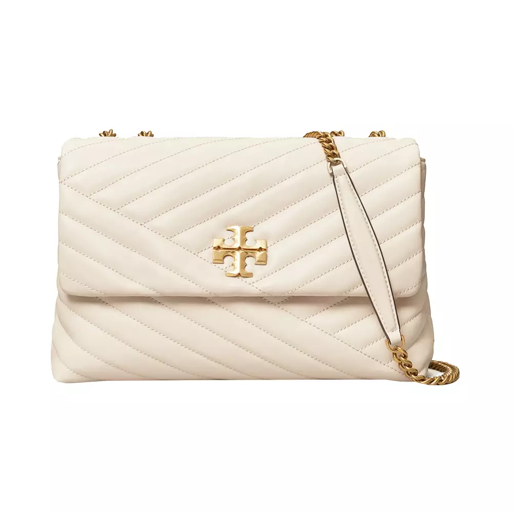 AUTH NWT $598 Tory Burch Kira Chevron Quilted Leather Convertible Shoulder  Bag