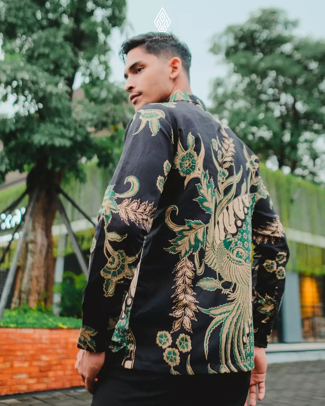 Kemeja Batik ARKANZA Motif Adinata Lengan Panjang Lapis Furing Slimfit Katun Premium