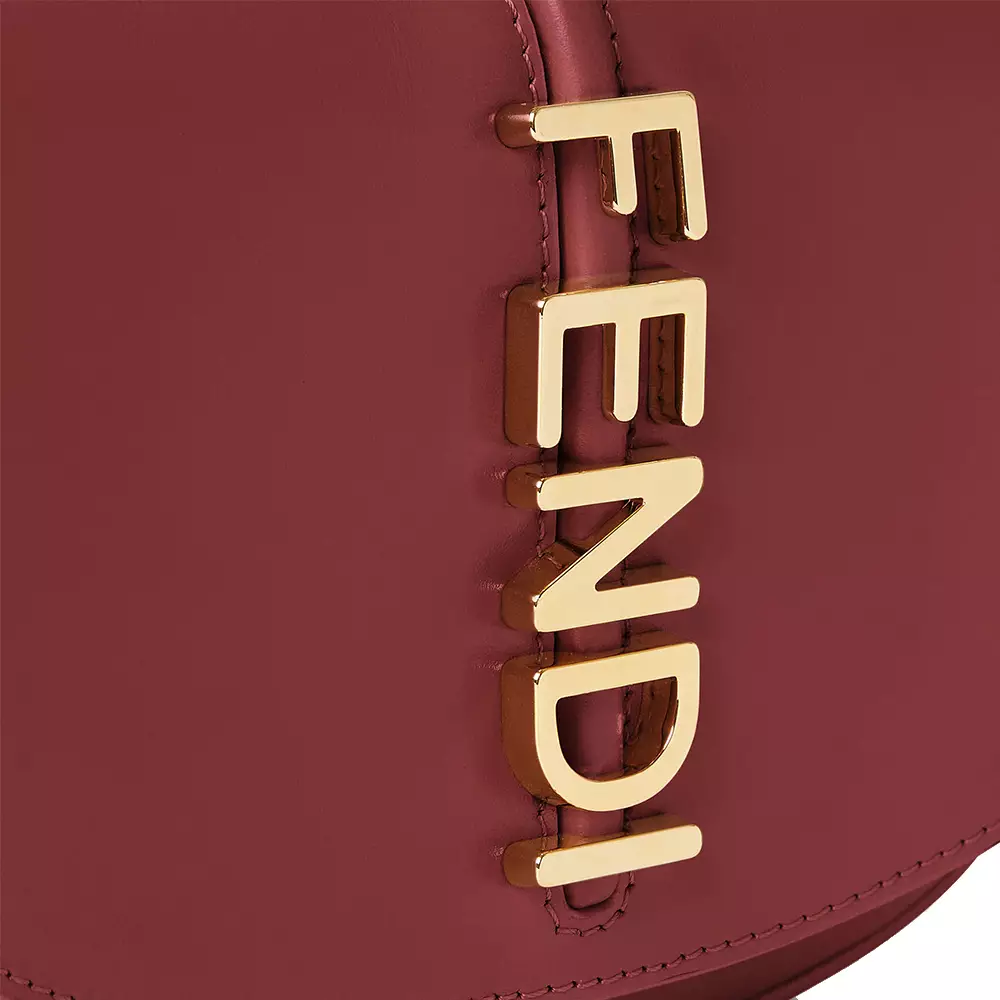 F'graphy Wallet On Chain Leather Burgundy Ghw