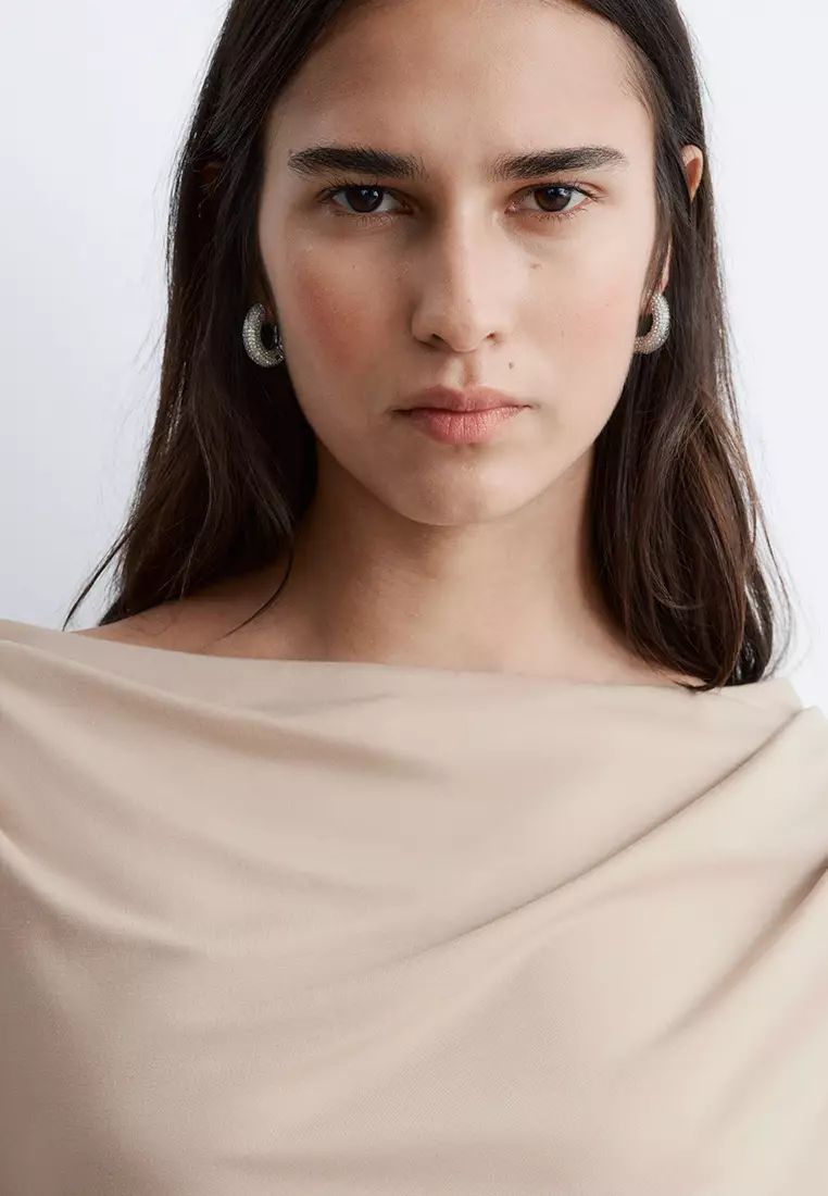Draped Midi Dress