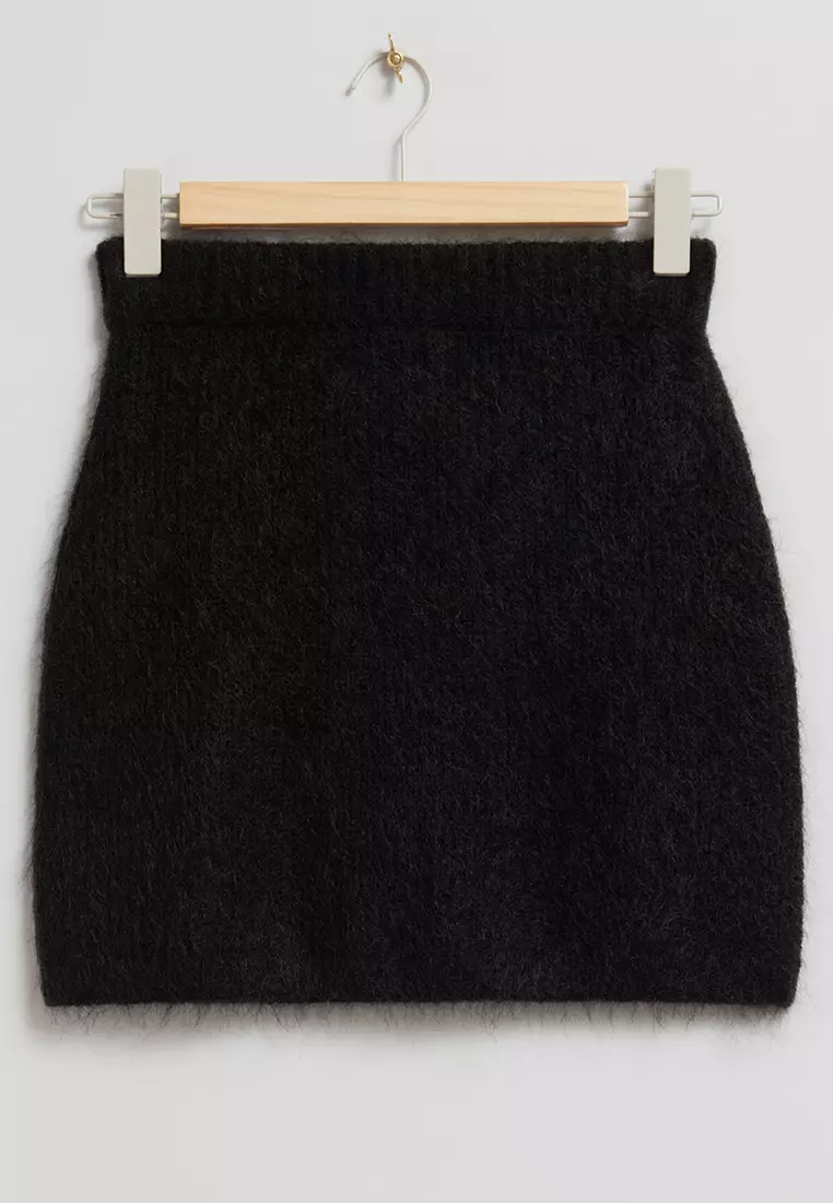 Fuzzy Knit Mini Skirt