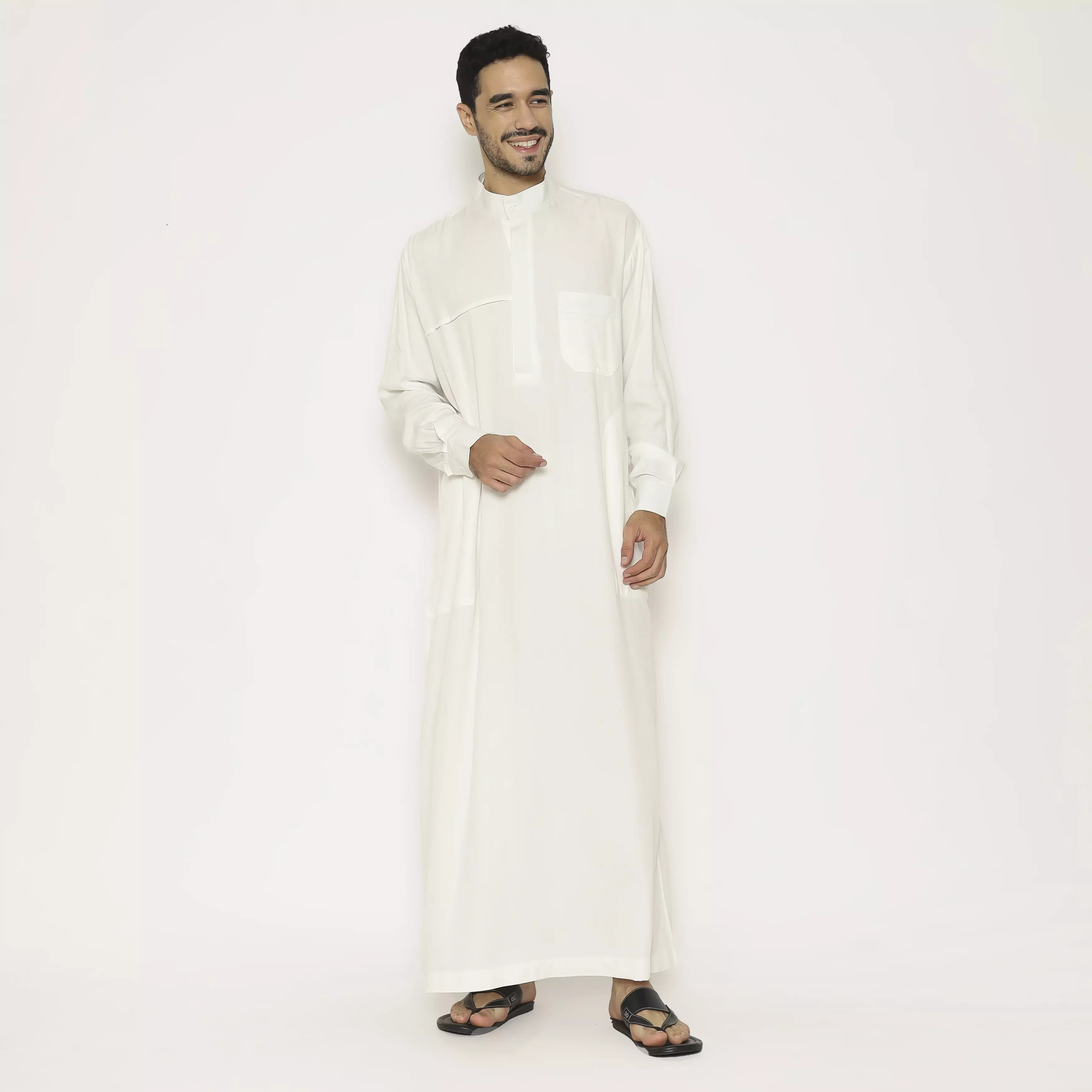 Gamis Pria 09 White BW