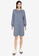 Noisy May blue Ine Long Sleeves Sweat Dress 3B99FAA46BDFAEGS_4