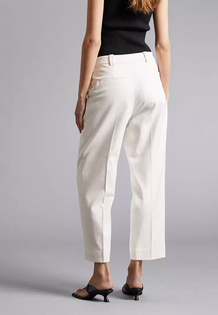 Next white on sale cropped trousers