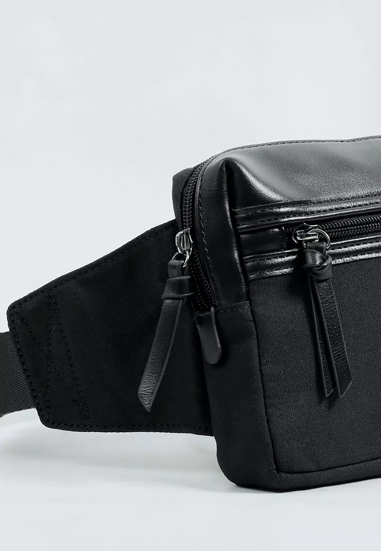 MOC Tas Pria Bag Waist Bag Edgard - Black