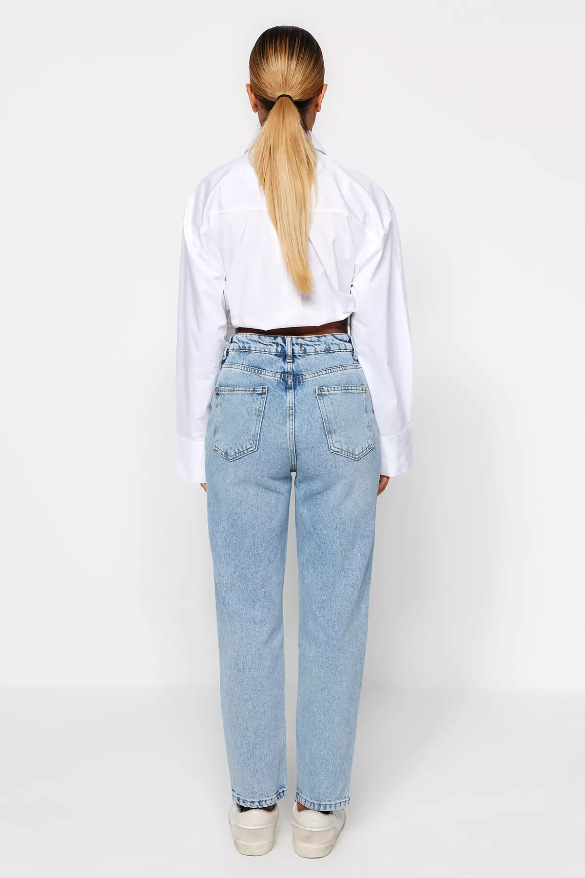 High waisted mom jeans clearance