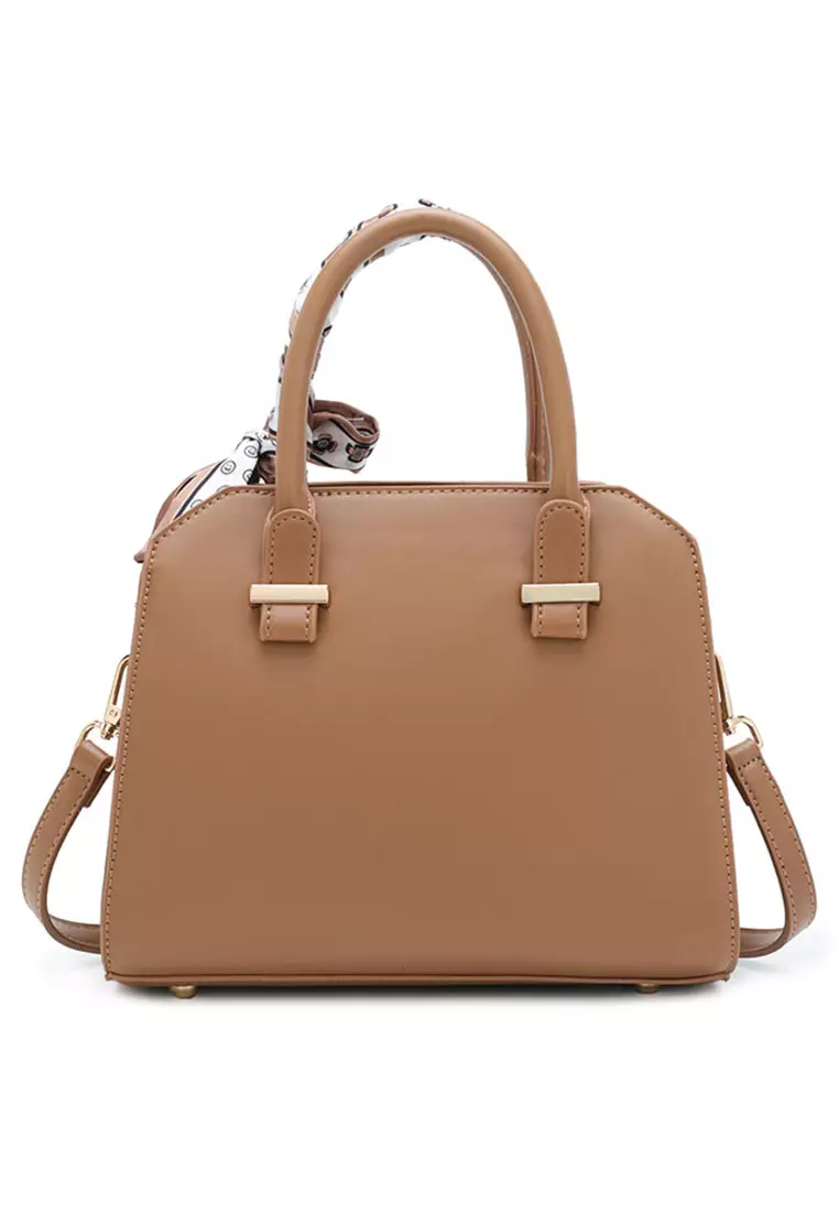 Women's Top Handle Bag / Sling Bag / Crossbody Bag (手拿袋 / 斜孭袋) - 棕色