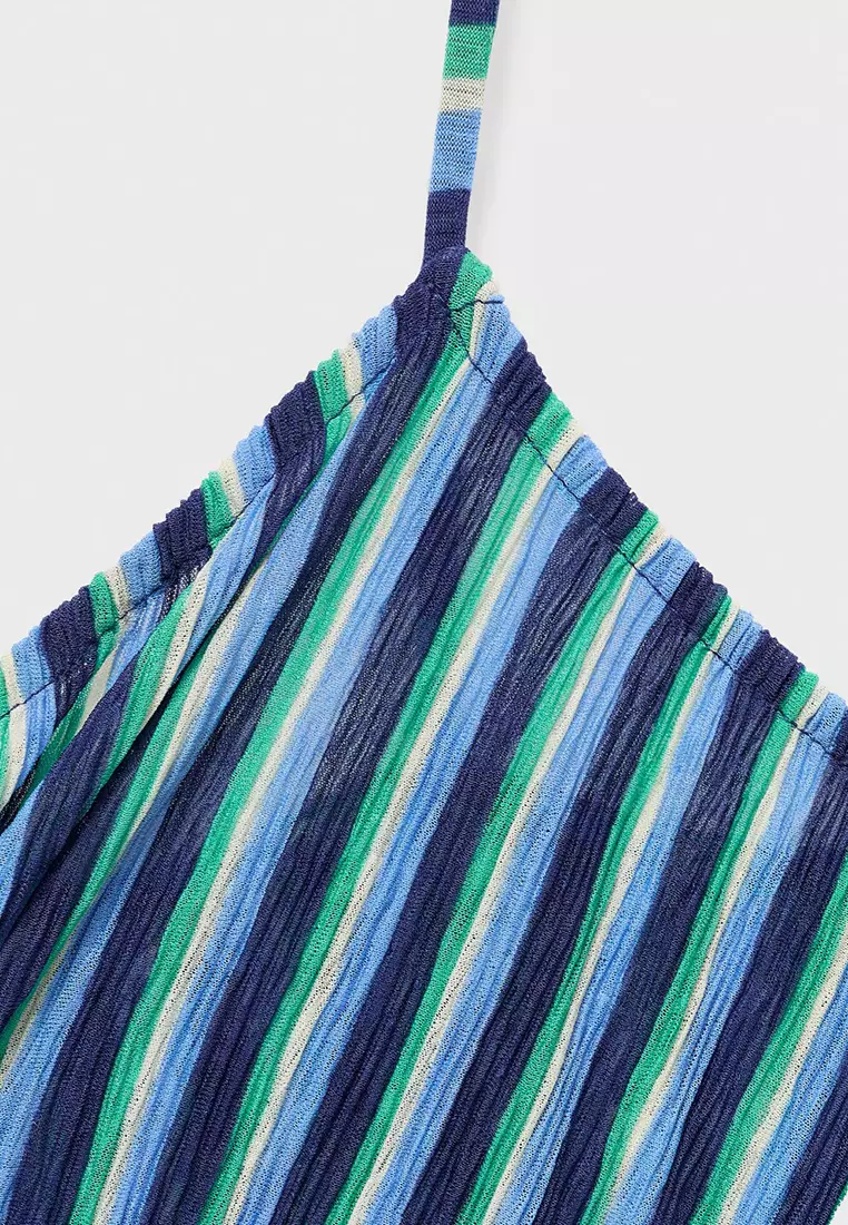 Striped Gathered Dress