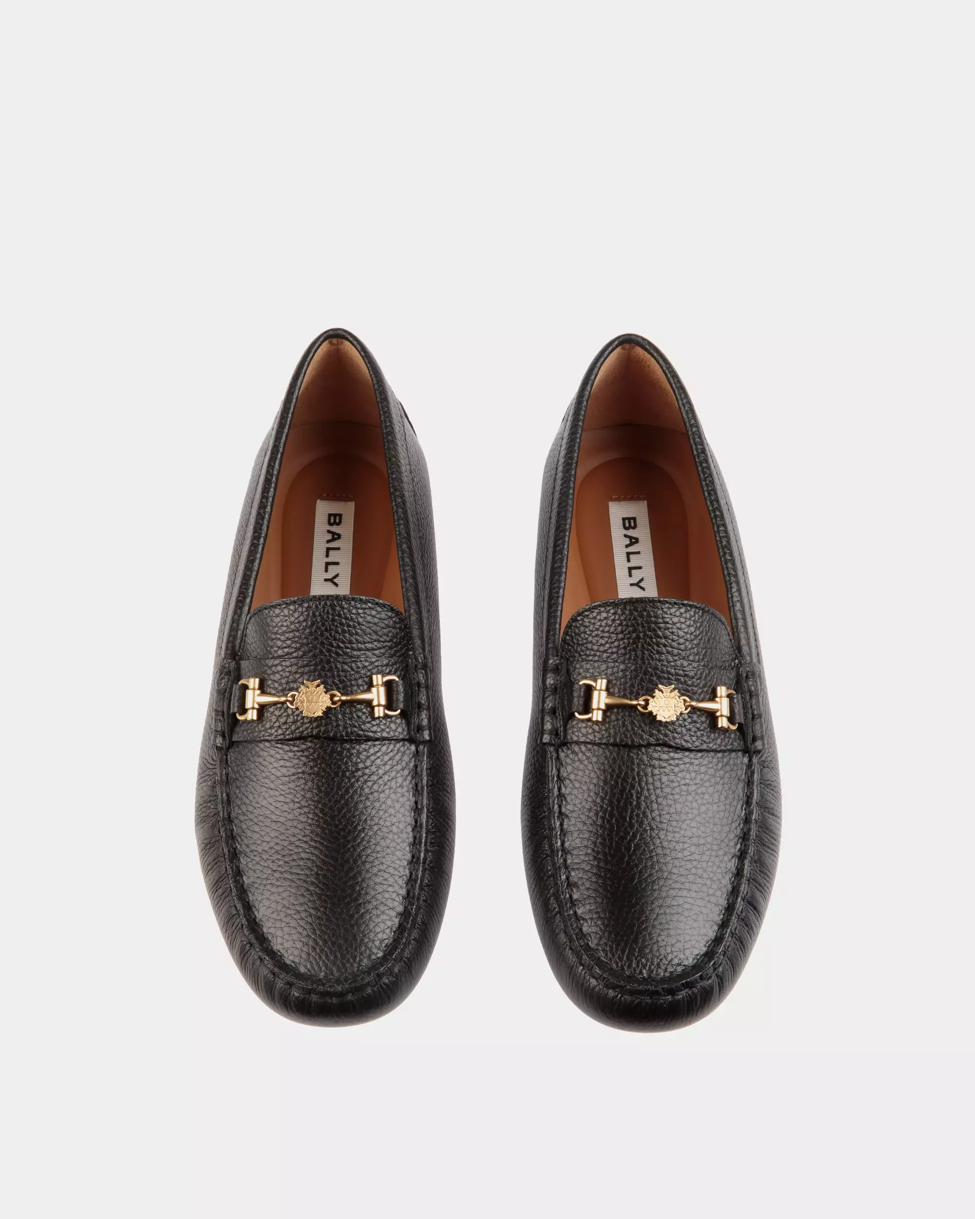 Kerbs Driver in Grained Leather - Black