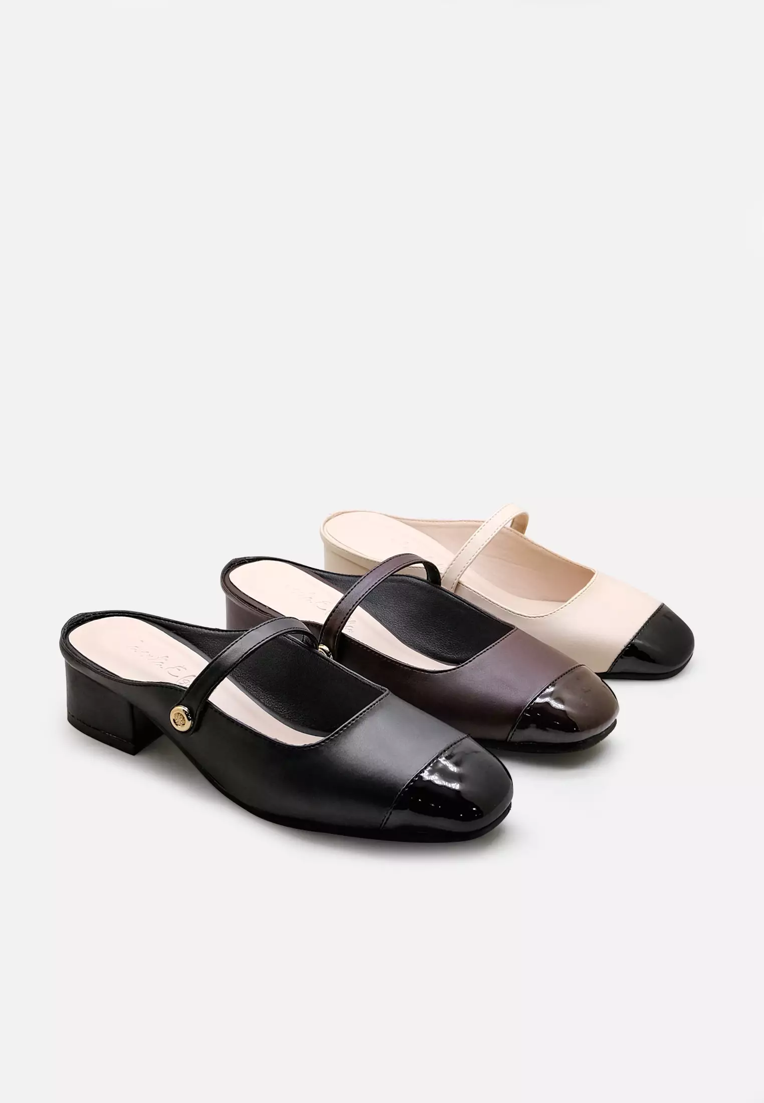 Sora Women Mary Jane Mules Sepatu Sandal Wanita