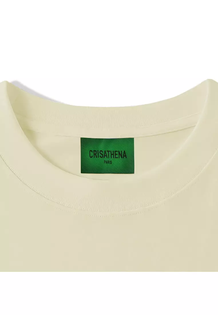 Crisathena Lobster T-Shirt in Beige/Orange