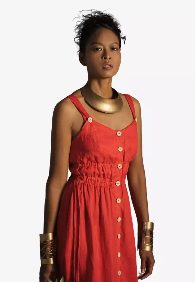 strapless open back dress Freyja Maxi  HolyClothing