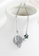 ZITIQUE silver Women's Diamond Studded Planet & Star Necklace - Silver 64ABBACF5E9331GS_4