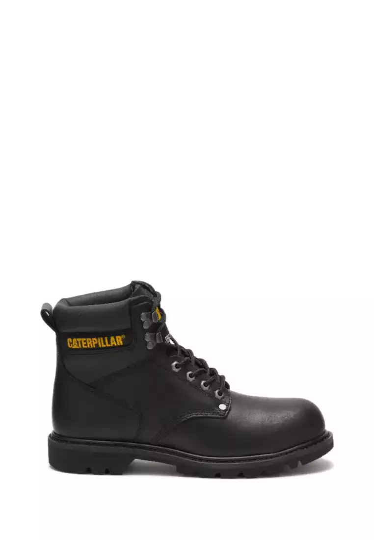 Cat work clearance boots black