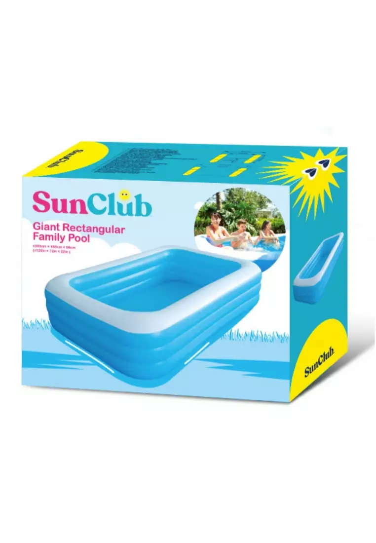 Giant Rectangular Inflatable Pool 120X72X22"