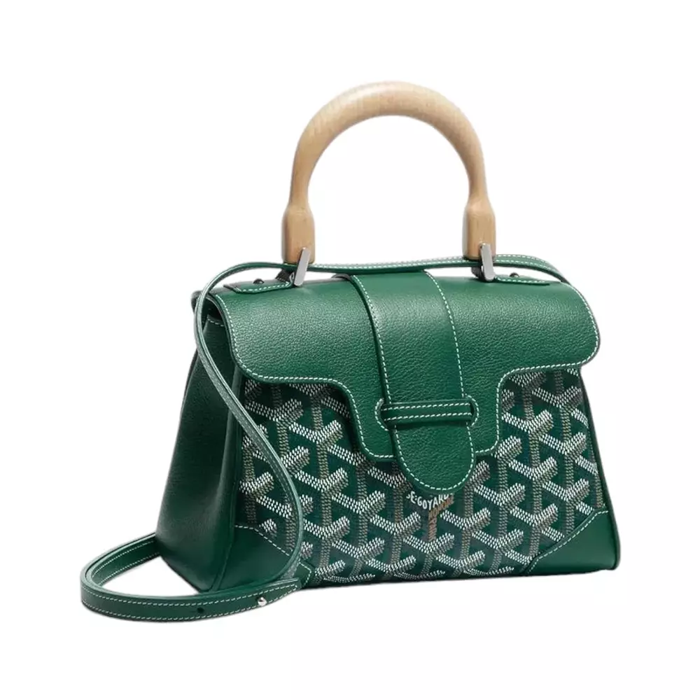 SAIGON SOUPLE MINI BAG GREEN CANVAS