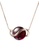 Majade Jewelry red and gold Garnet Saturn Necklace In 14k Yellow Gold BD681AC0096683GS_1