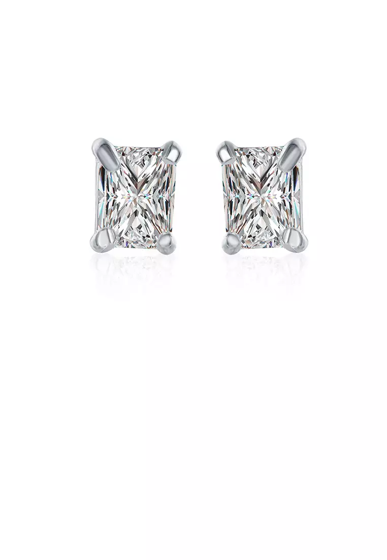 Buy Glamorousky Simple and Fashion Geometric Rectangular Cubic