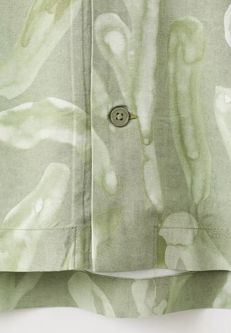 Fluid Relaxed-Fit Printed Shirt