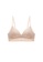 ZITIQUE beige Women's Latest Summer French Style 3/4 Cup Wire-free Thin Pad Lace Lingerie Set (Bra And Underwear) - Beige D6F32US57B178EGS_2
