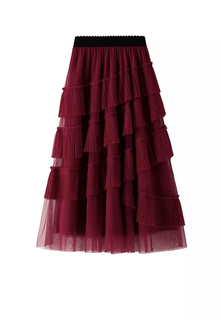 Spring Multilevel Tiered Skirt AF8552