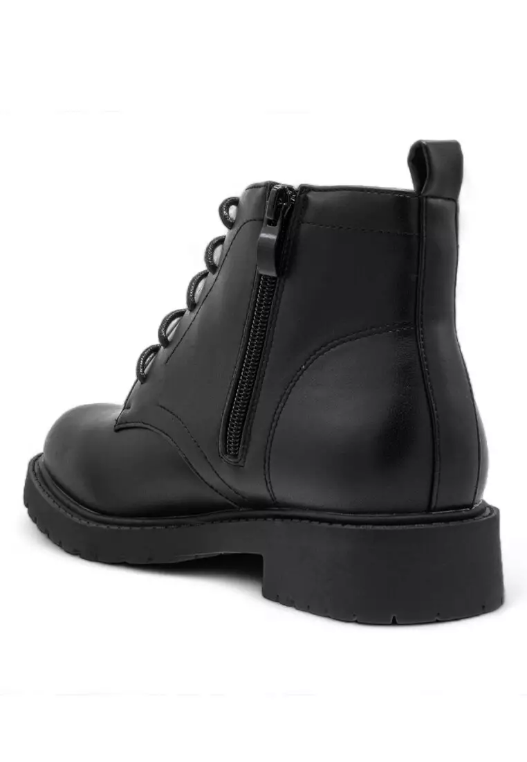 Women Faux Leather Pointed Fashion Boots - 240380104