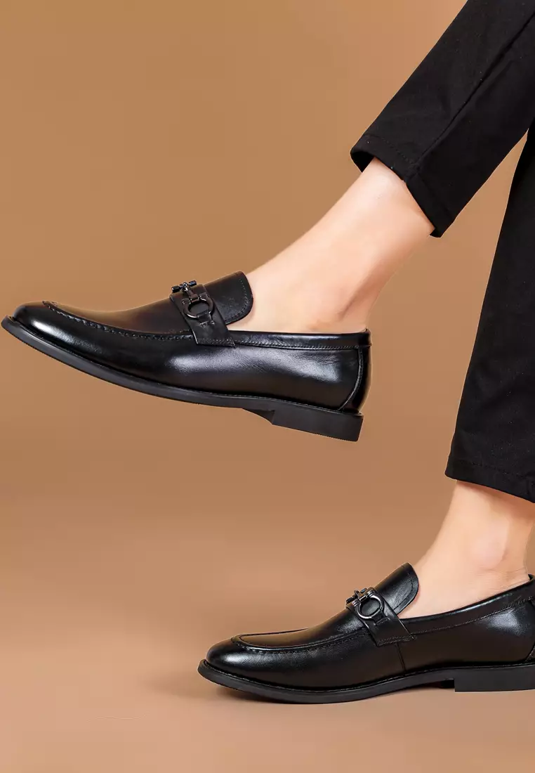 Grain Leather Horsebit loafers MK5050-2