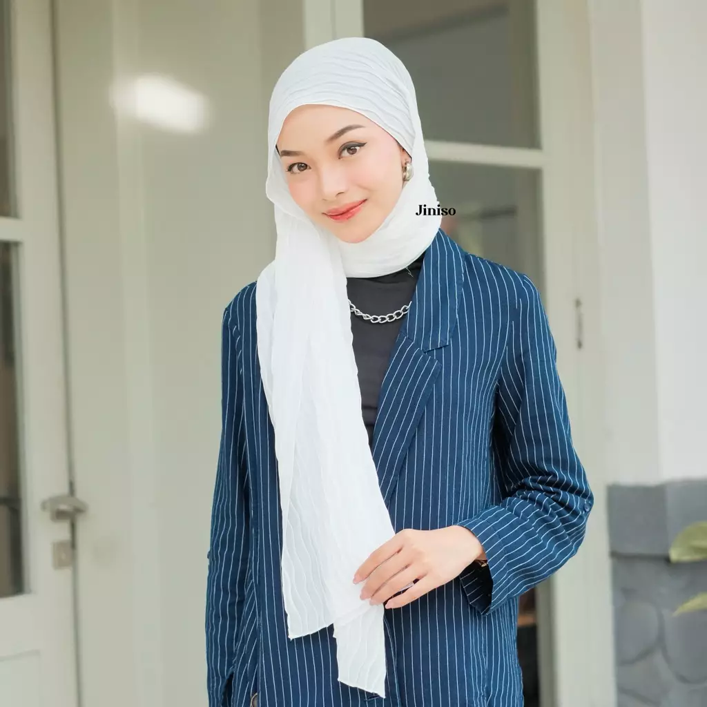 AURA Active Hijab Pashmina Full Plisket Wave