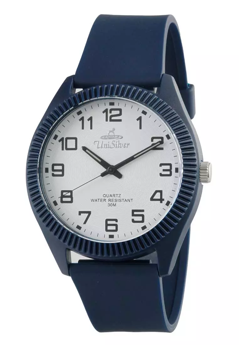 Men s Navy Blue Analog Rubber Watch KW4409 1003
