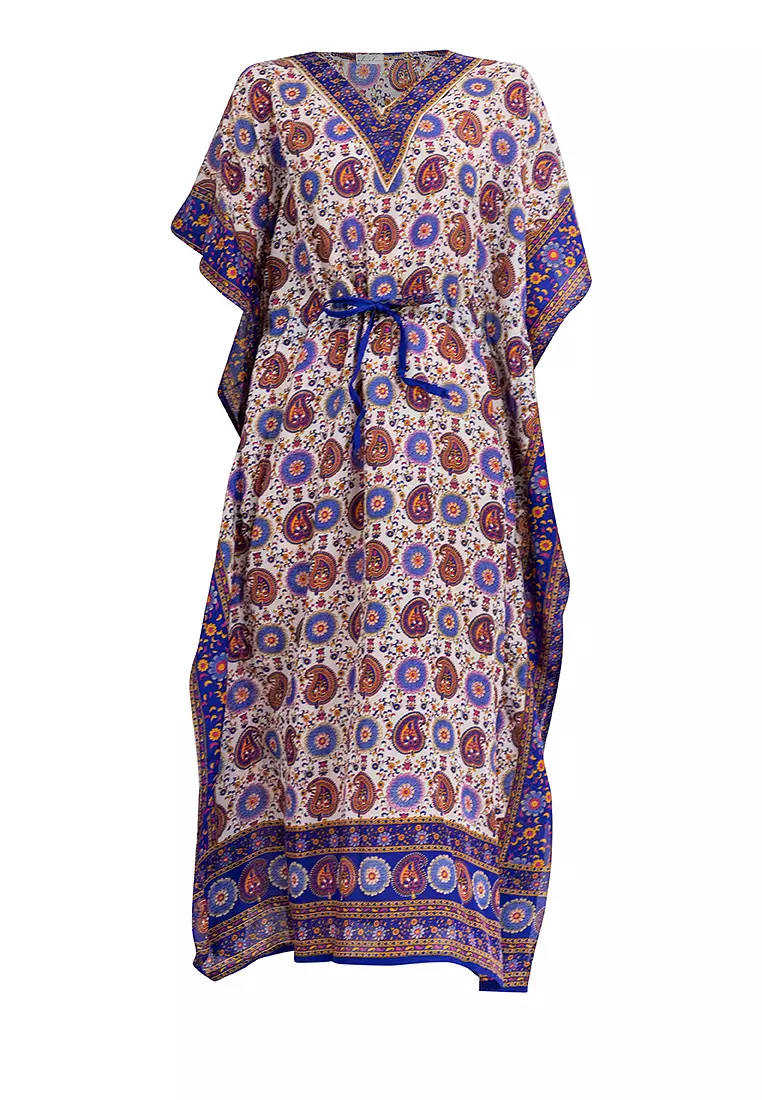Victoria Vneck Kaftan Dress