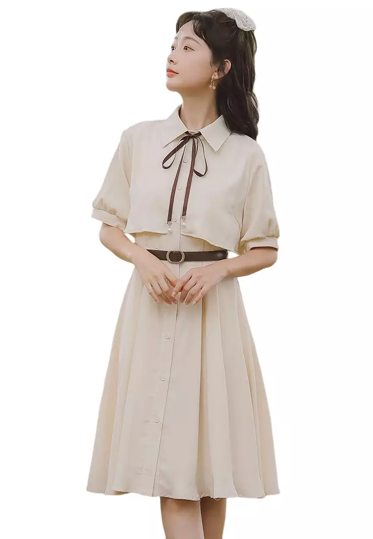 Girl in a vintage new arrivals dress