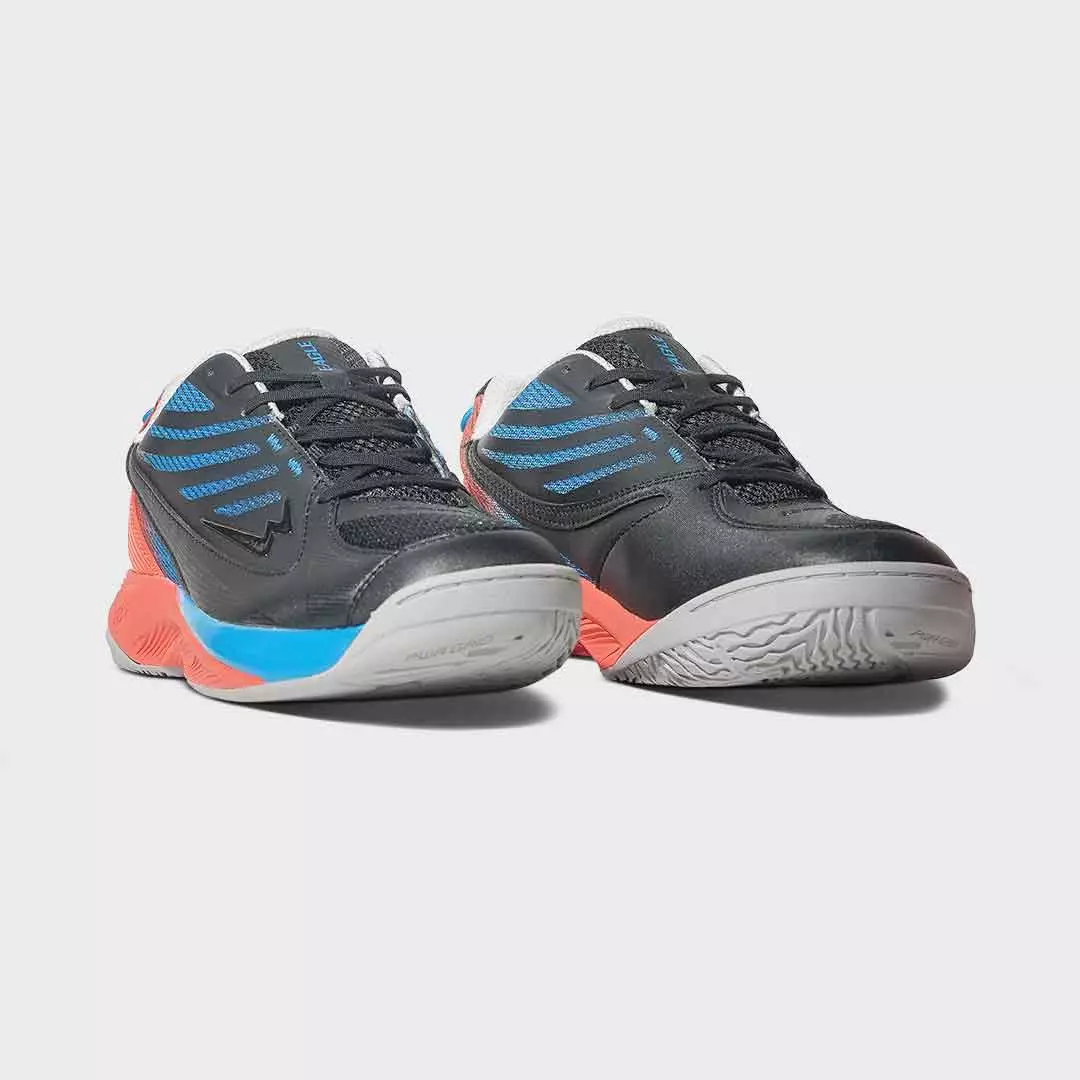 Eagle Sepatu Badminton Driva Flow - HITAM/BIRU/MERAH