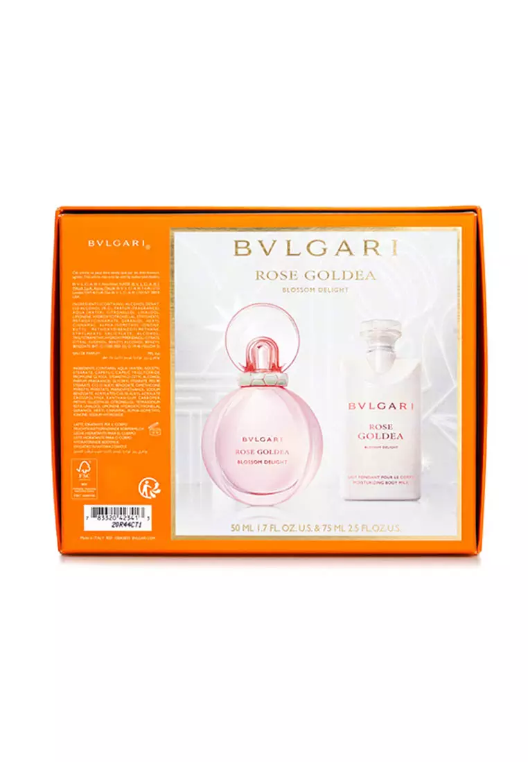 BVLGARI - Rose Goldea Blossom Delight Xmas Set: Eau De Parfum 50ml + Body Lotion 75ml 2pcs